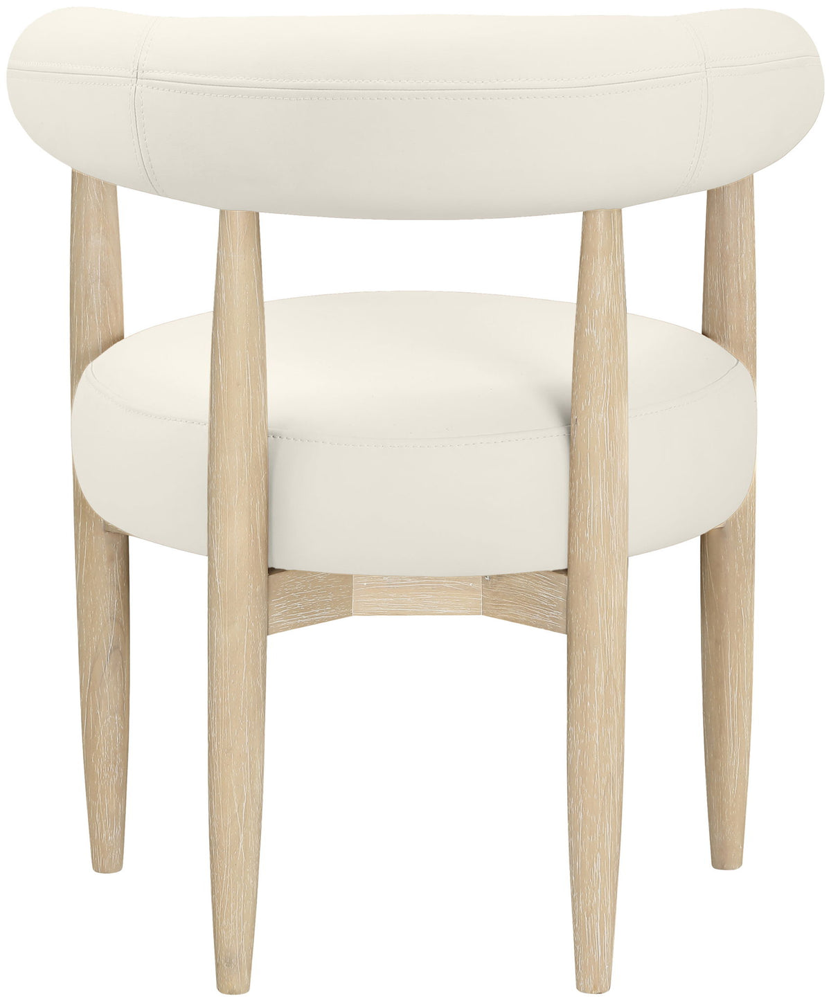 Sable - Vegan Leather Upholstered Dining Chair (Set of 2) - Painted Natural Base