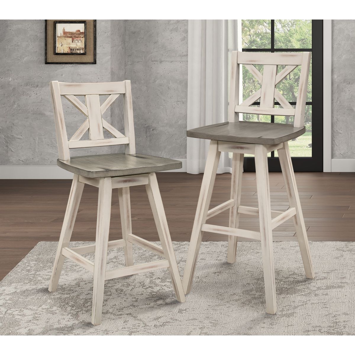 Amsonia - Swivel Counter Height Chair (Set of 2)