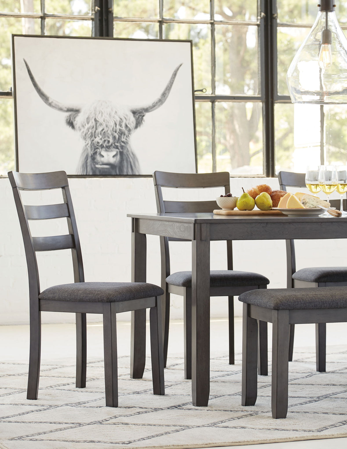 Bridson - RECT DRM Table Set (Set of 6) - Gray