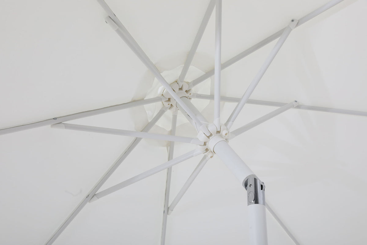 Fiji - Aluminum Patio Umbrella With Round White Base