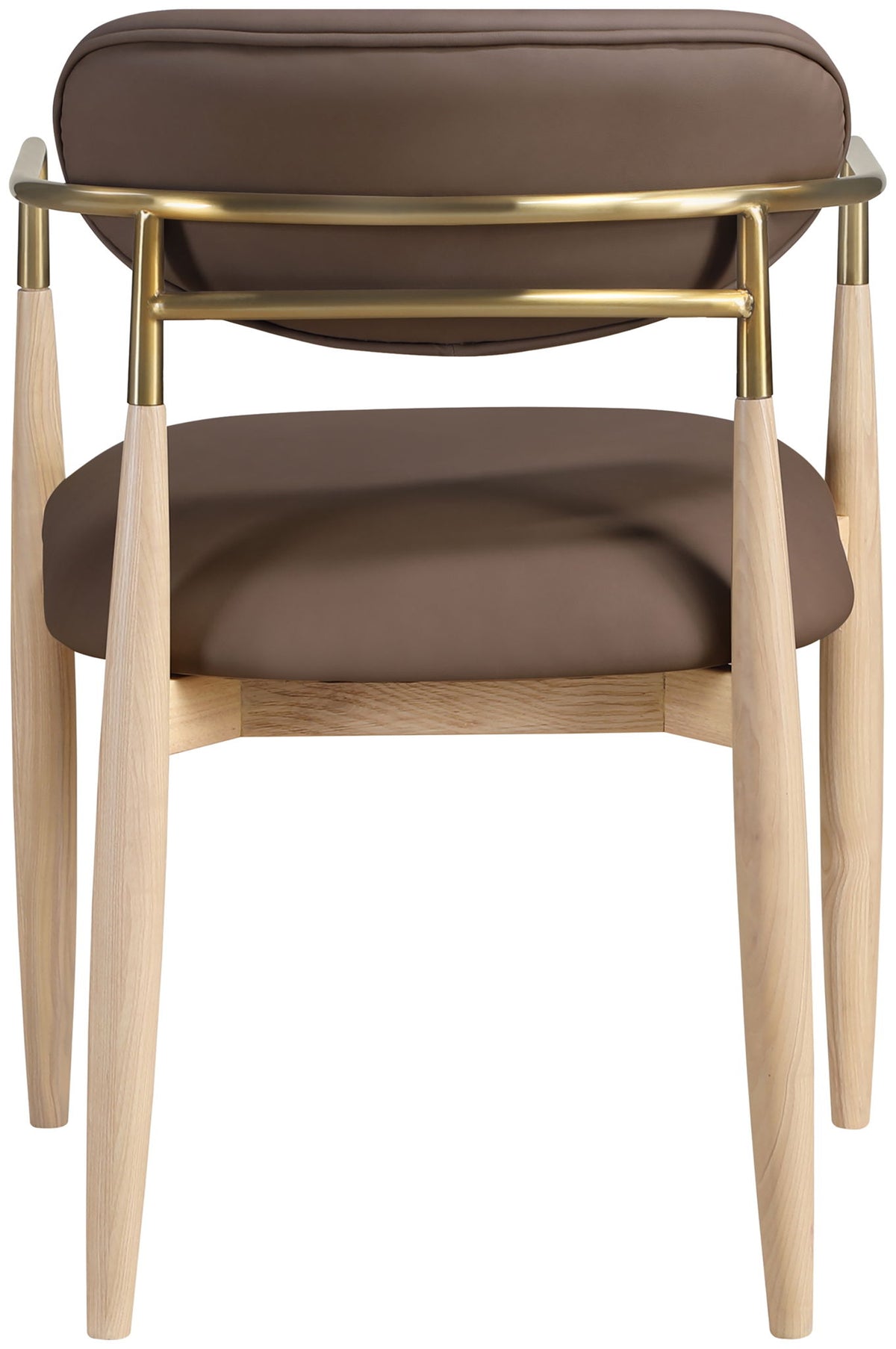 Riccio - Dining Arm Chair (Set of 2) - Natural And Gold Frame
