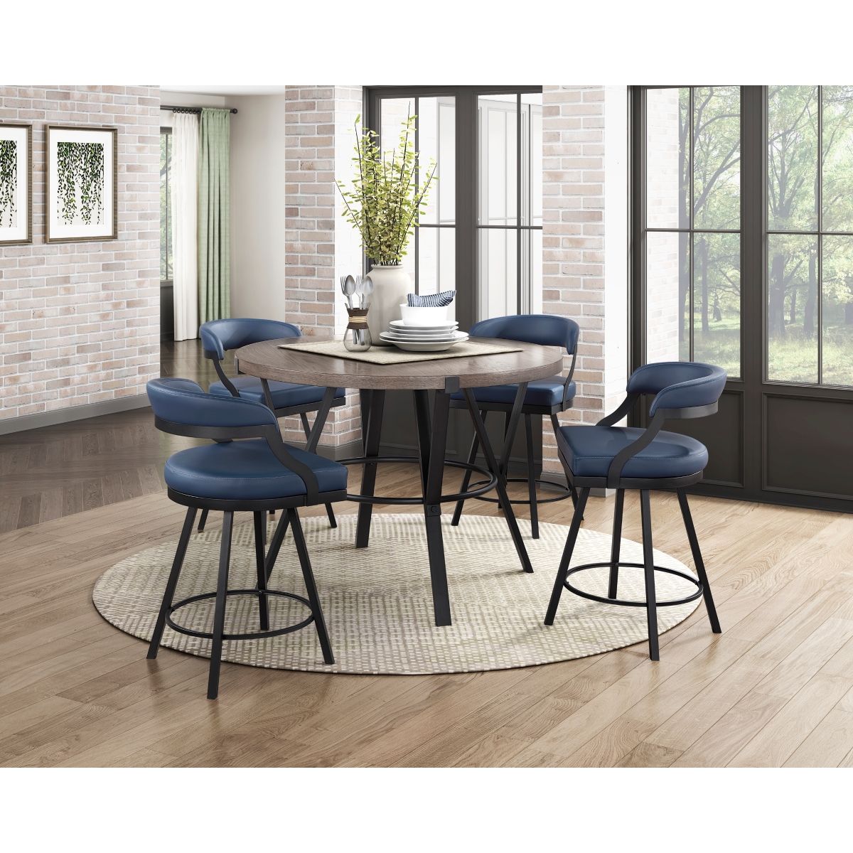 Crowley - Counter Height Table - Black