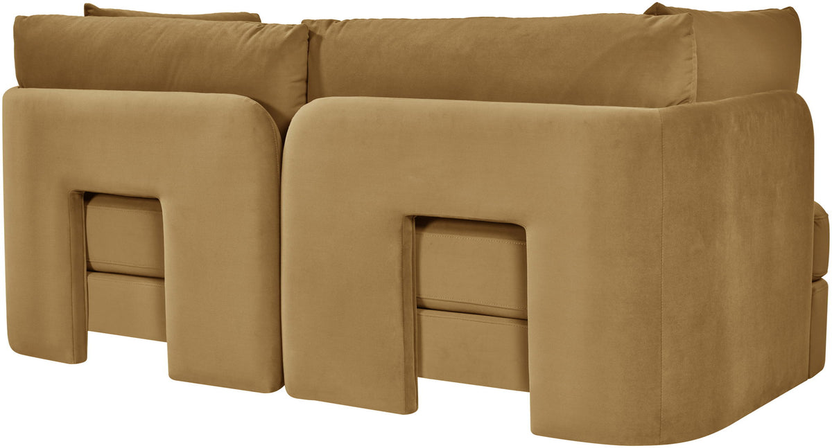Hammond - Velvet Performance Fabric Upholstered 2 Piece Loveseat