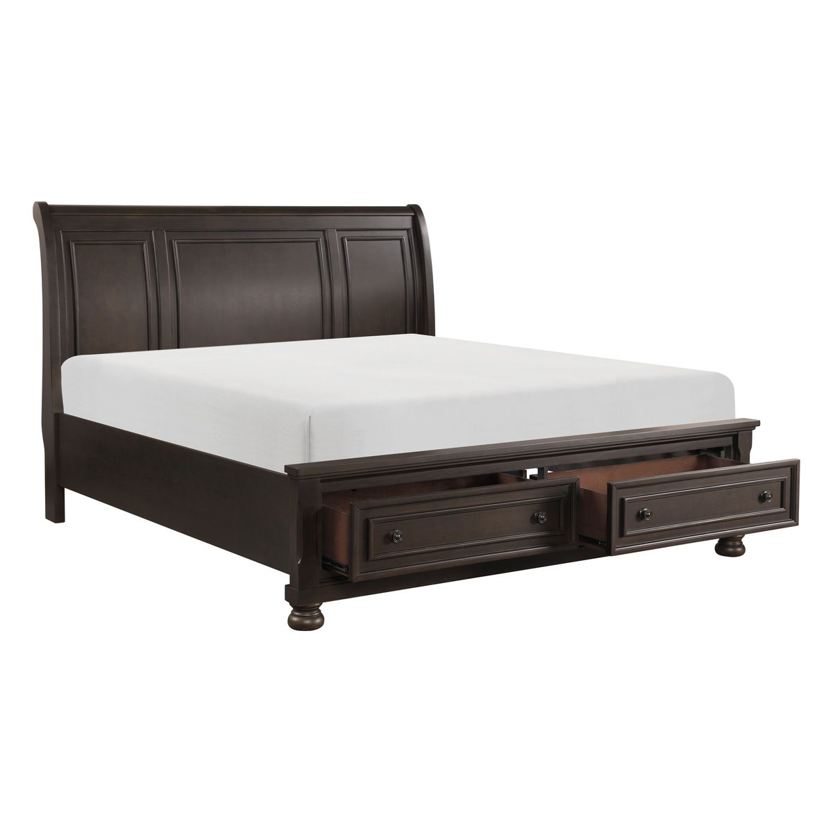 Begonia - Platform Bed With Footboard Storage