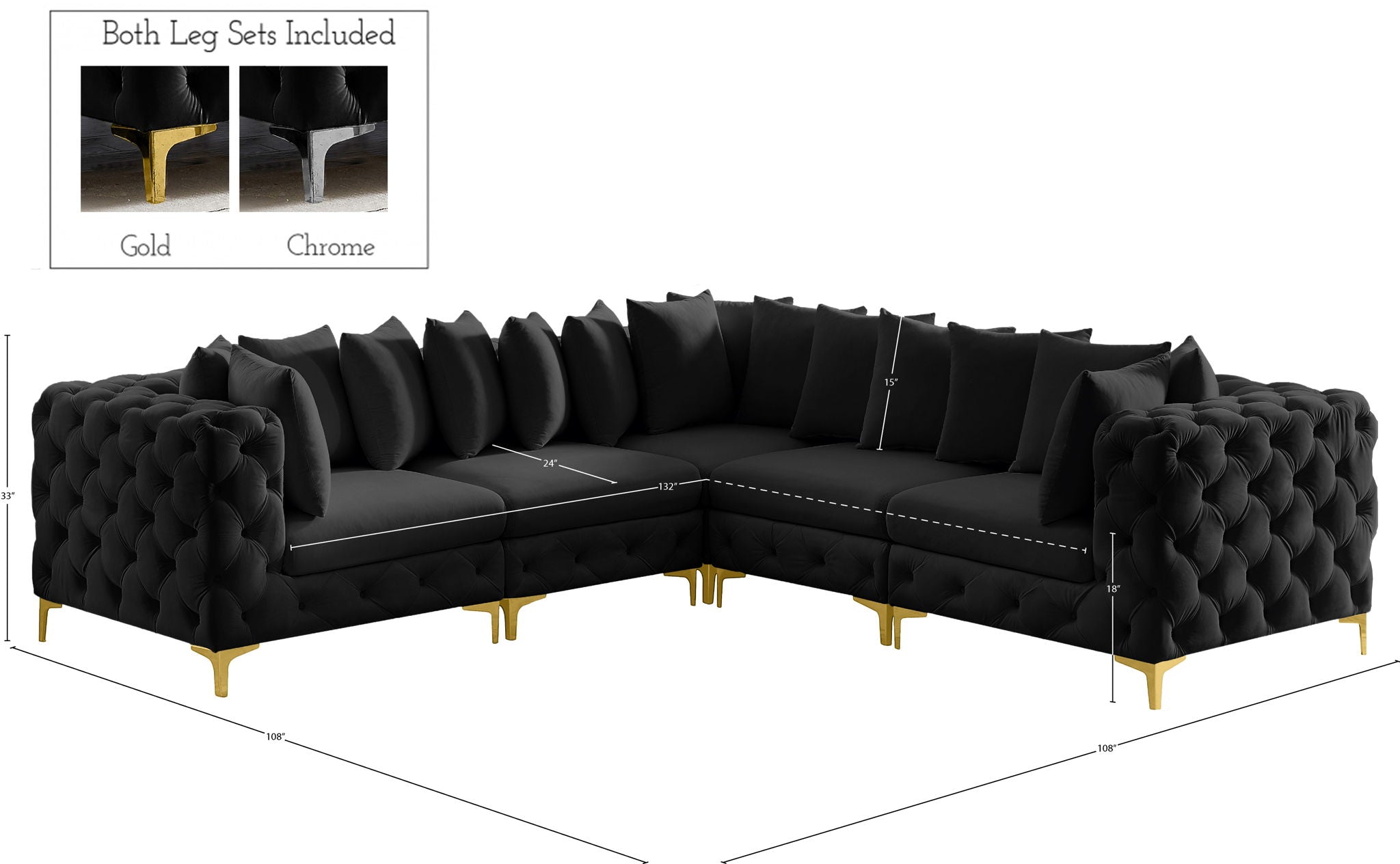 Tremblay - 5 Piece Modular Sectional