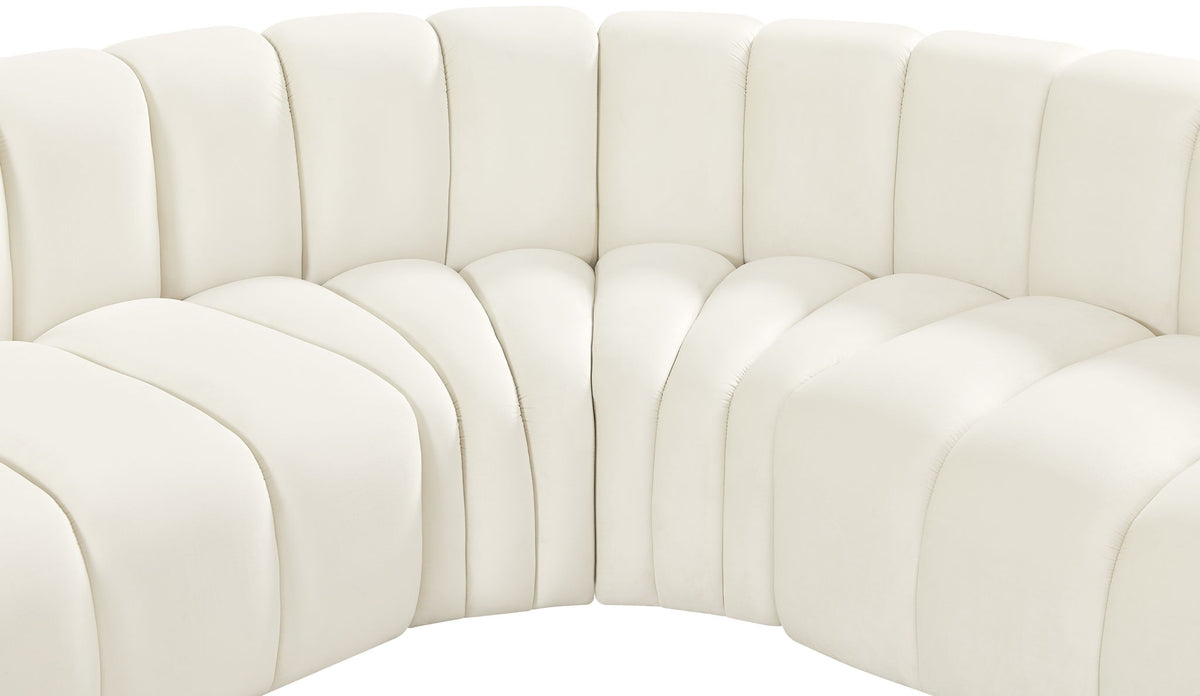 Arc - Velvet 7 Piece U-Shaped Modular Sofa
