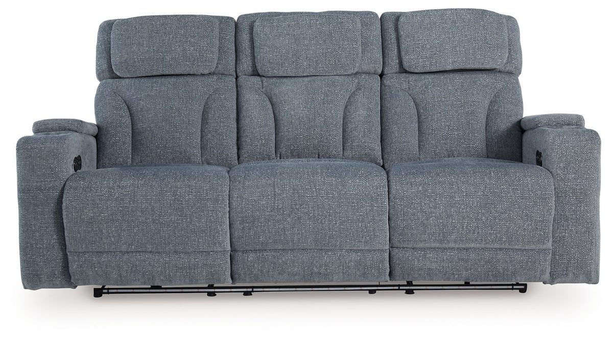 Studio Cave - Power Reclining Sofa - Steel
