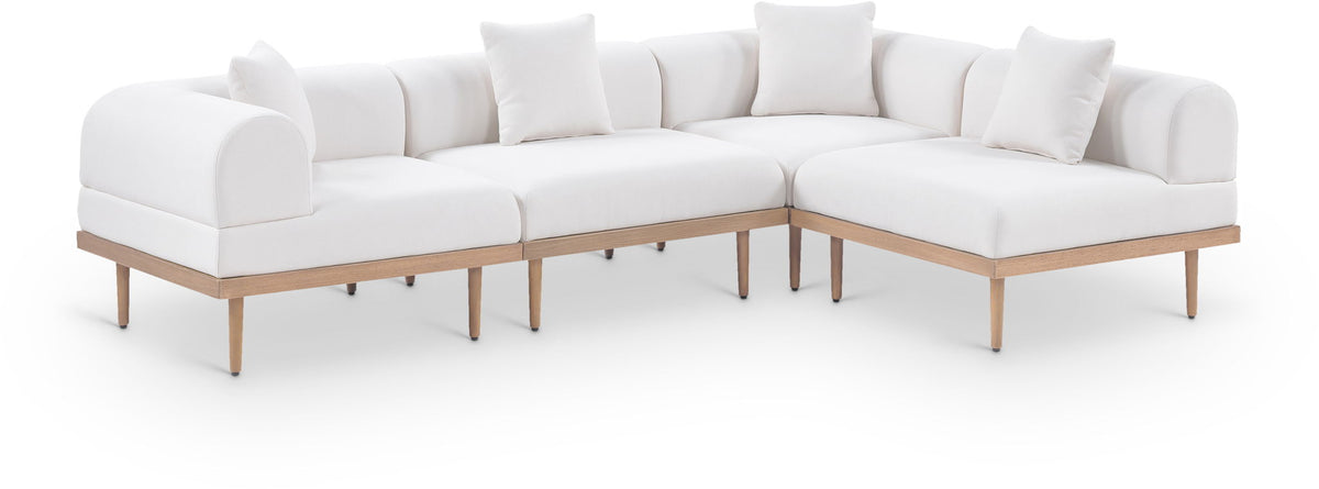 Laguna - 4 Piece 106.5" Upholstered Outdoor Patio Modular Sectional