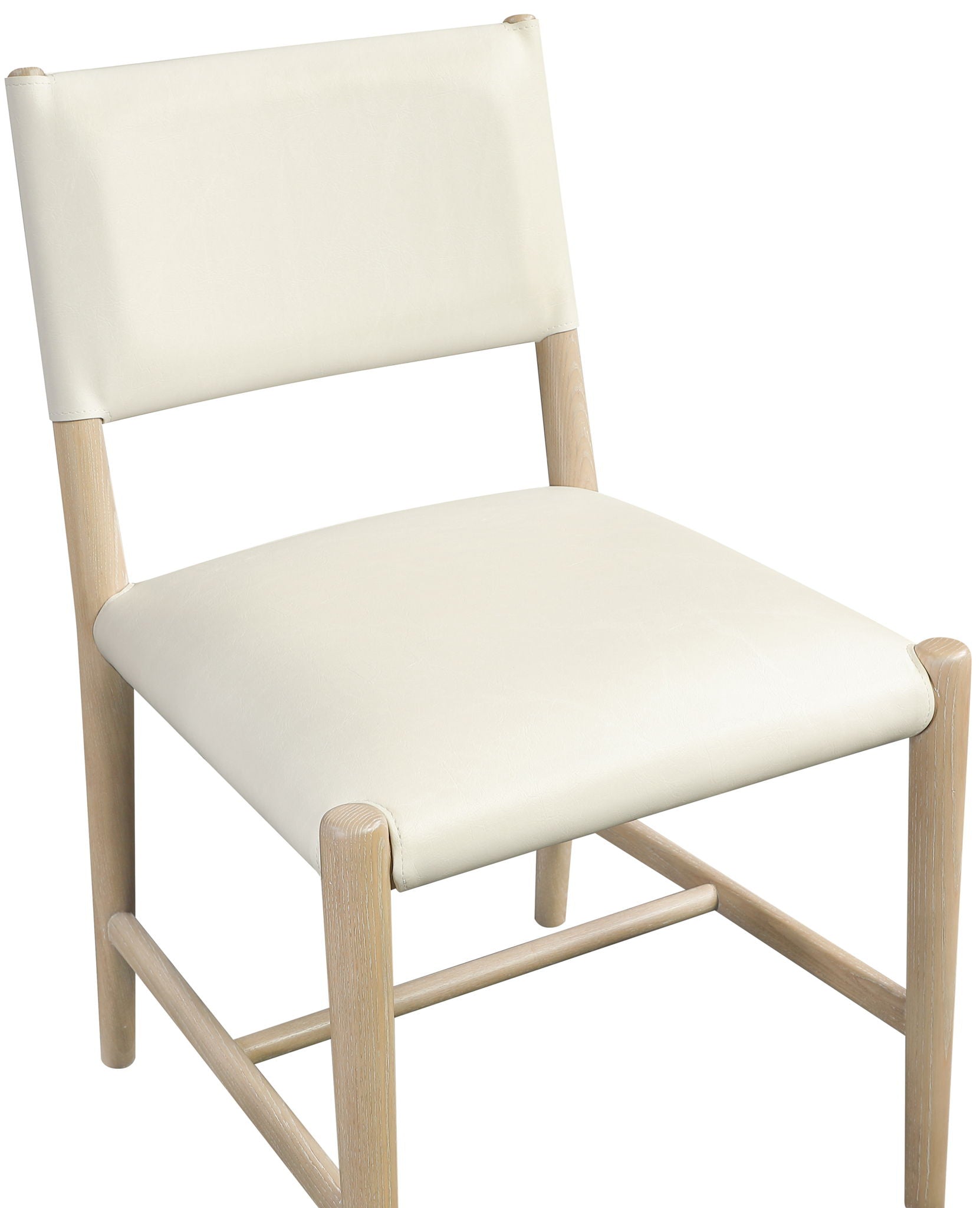 Andie - Vegan Leather Upholstered Dining Chair (Set of 2) - Natural Base