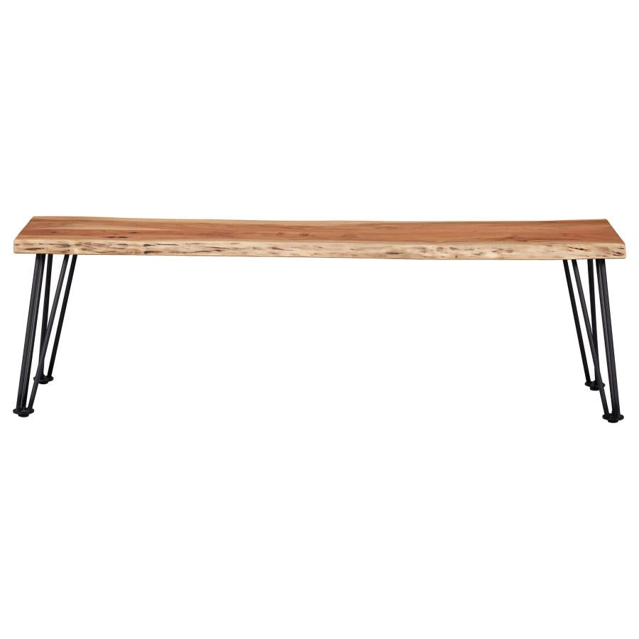 Sherman Wood Dining Bench Natural Acacia