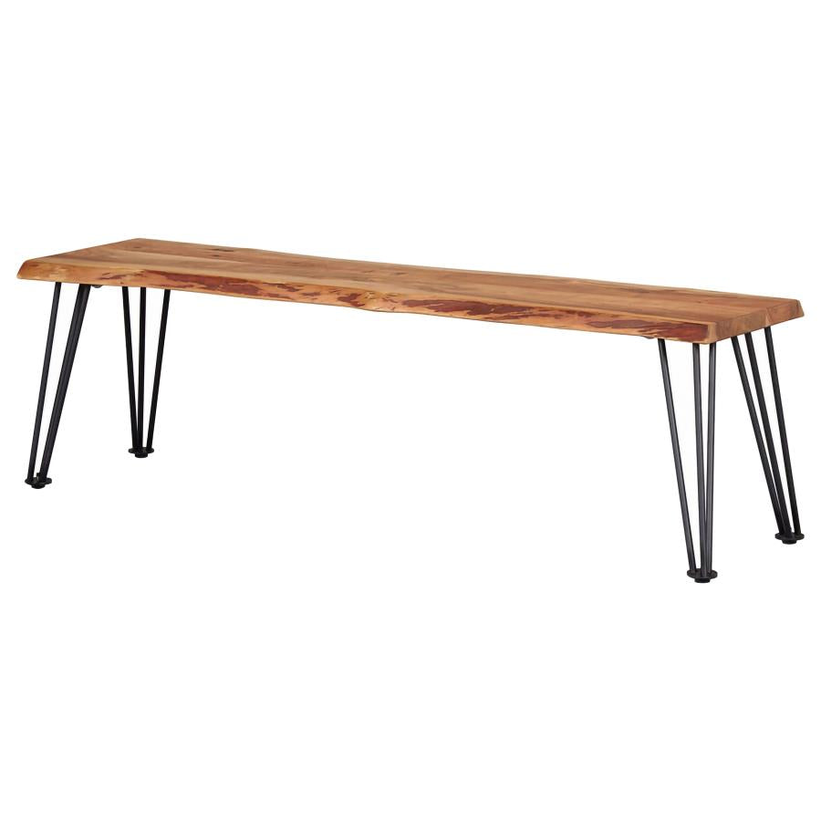 Sherman Wood Dining Bench Natural Acacia