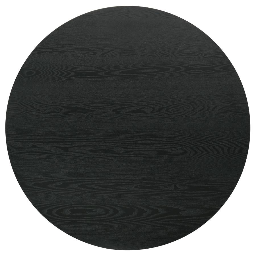 Hamlyn 5-piece Round Wood Counter Height Dining Set Black