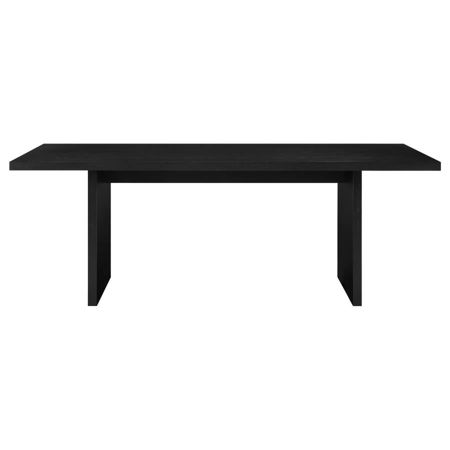 Decker 82-inch Rectangular Wood Dining Table Black