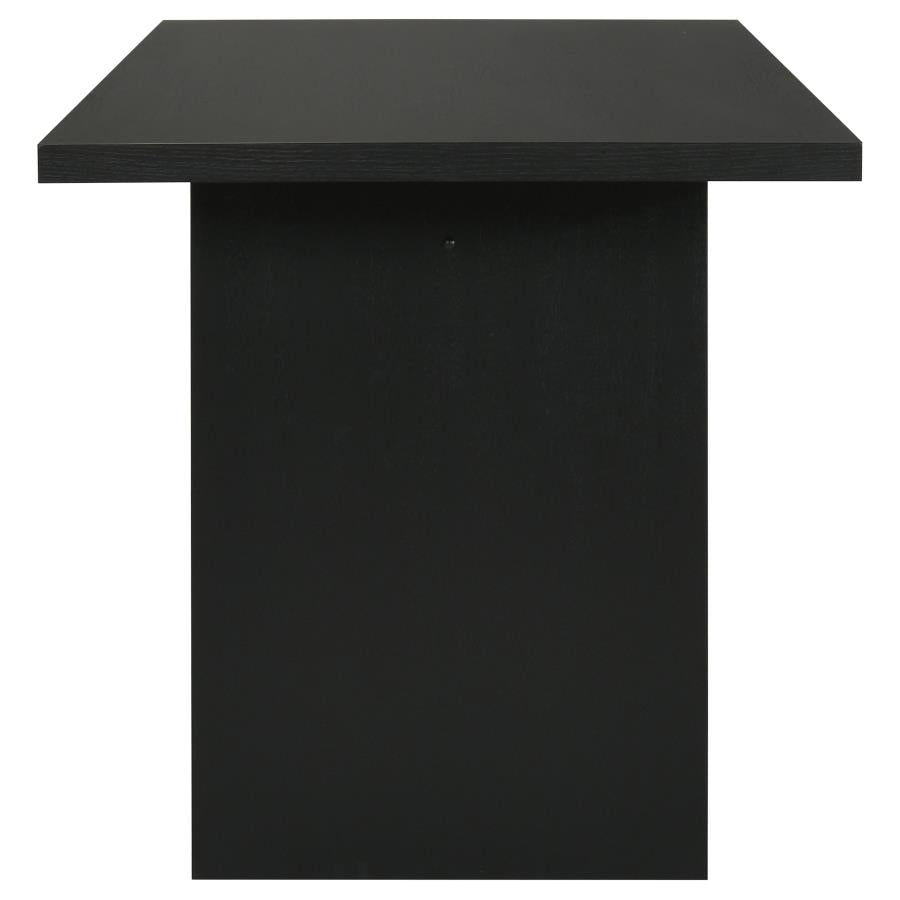 Decker 70-inch Rectangular Wood Counter Height Dining Table Black