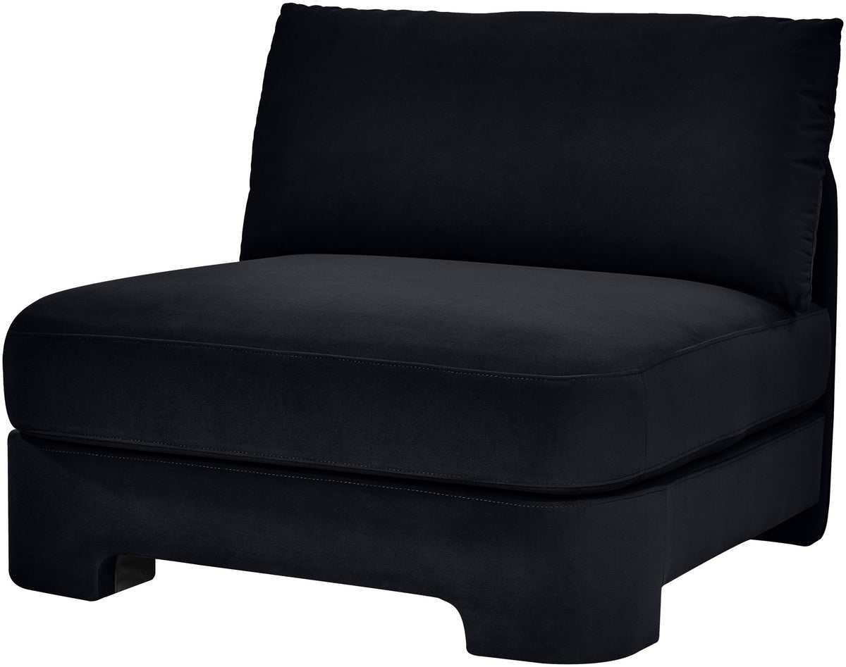 Hammond - Velvet Performance Fabric Upholstered Armless Chair