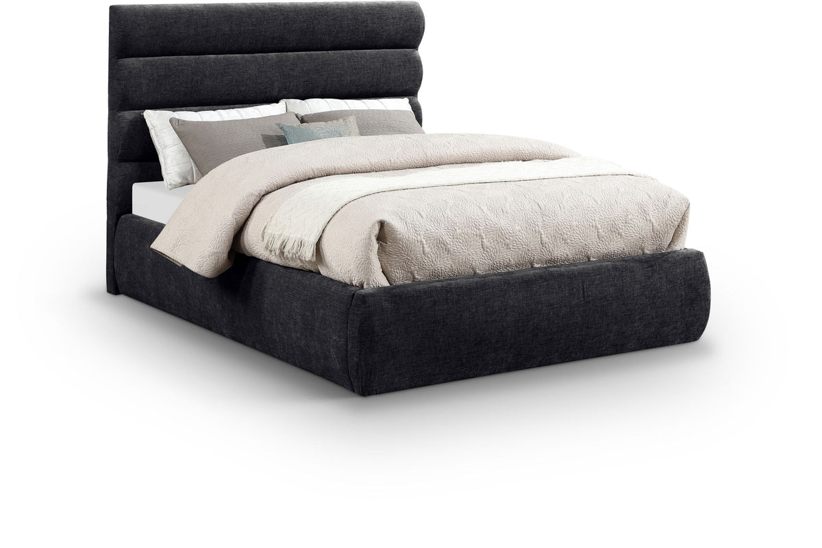 Adam - Chenille Fabric Bed With 52" Headboard