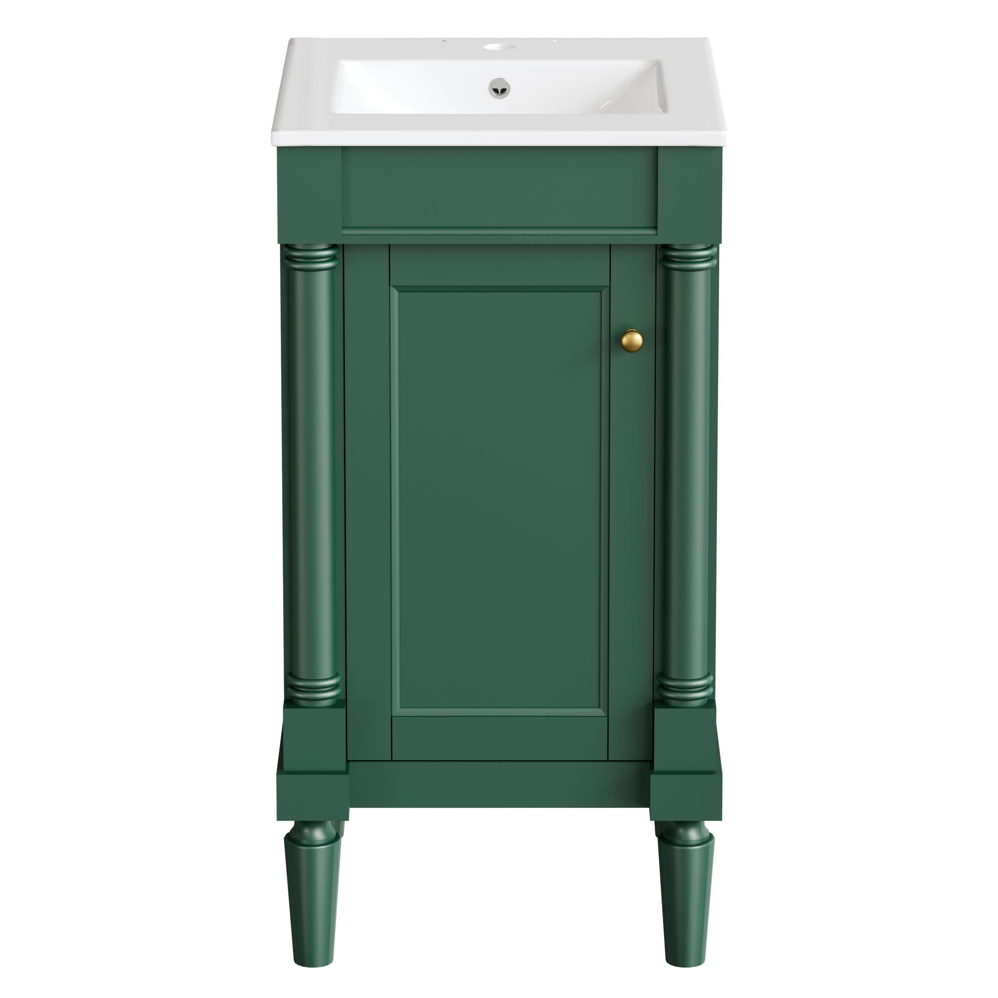 French Style Bathroom Cabinet With Sink, Adjustable Shelf