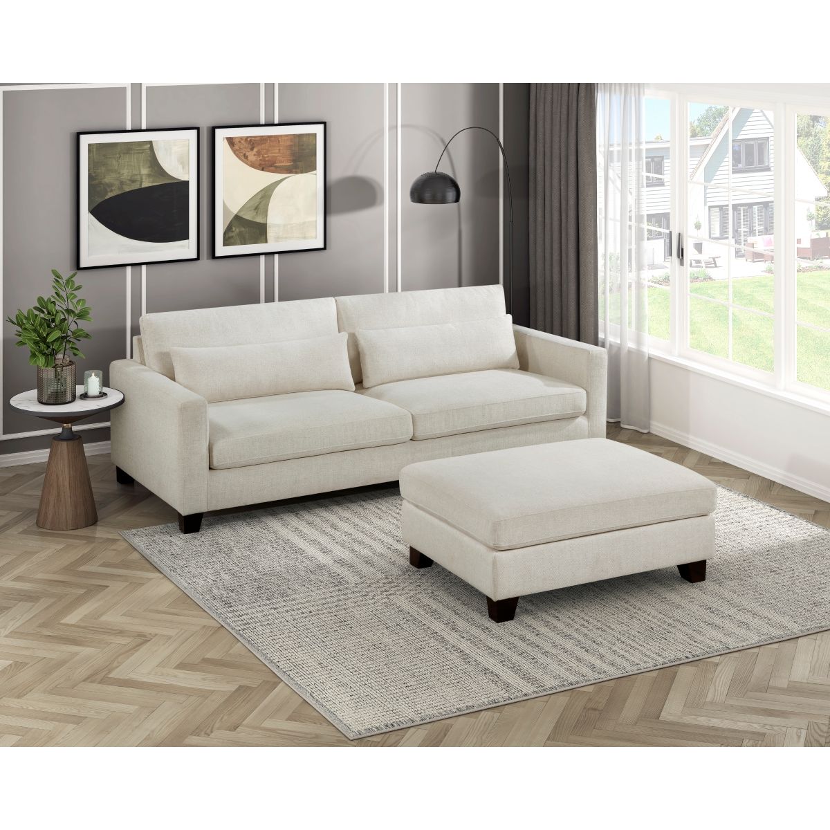 Zeke - Sofa - Ivory