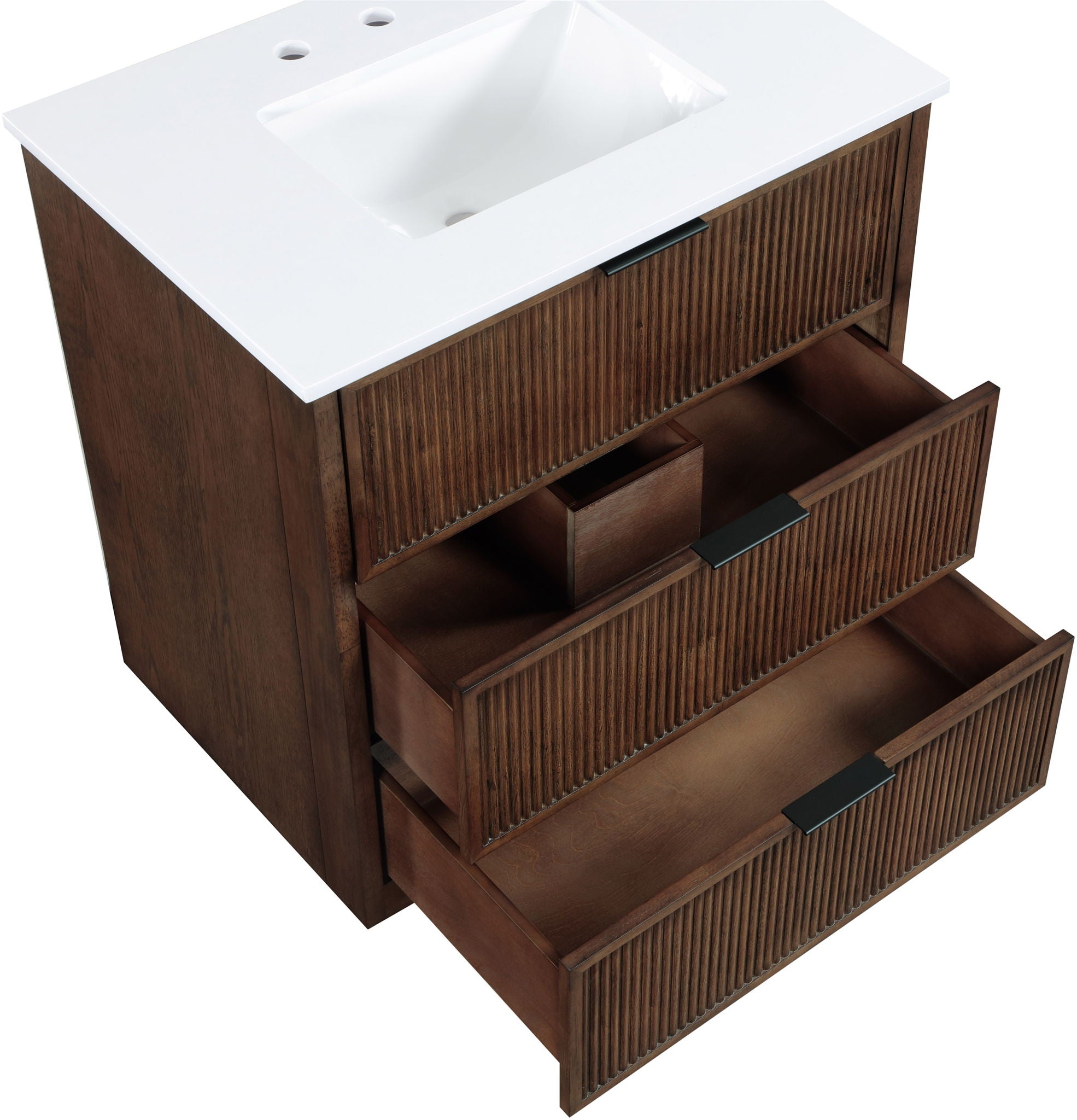 Willard - Engineered Stone And Solid Wood Bathroom Vanity