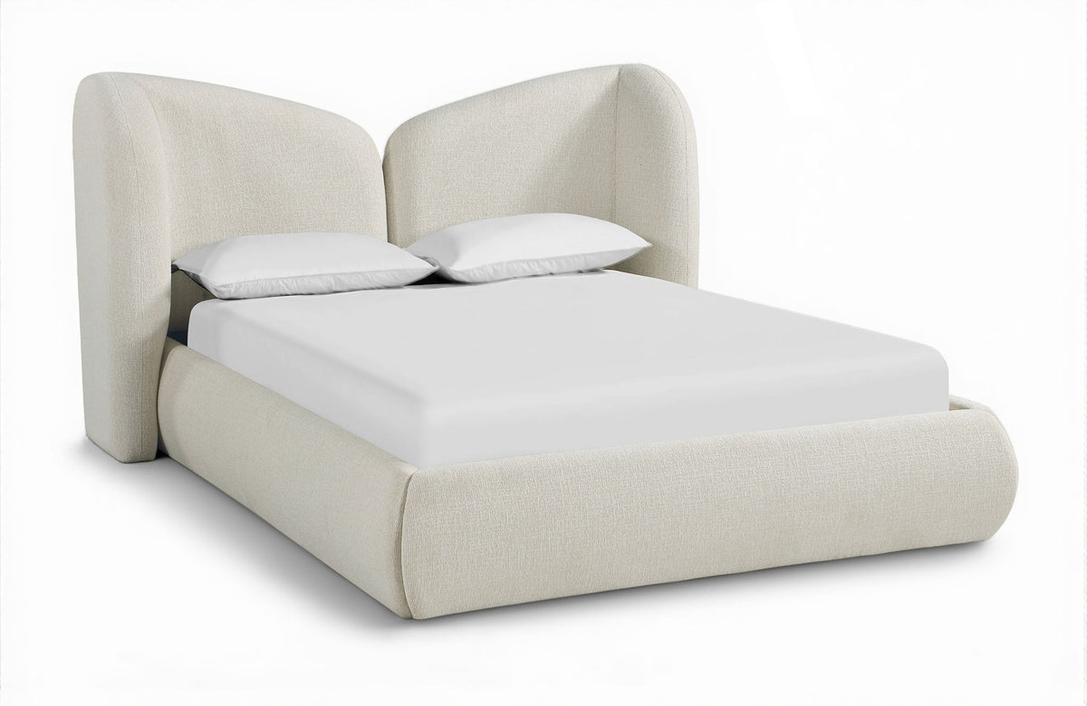 Elowen - Chenille Fabric Upholstered Bed