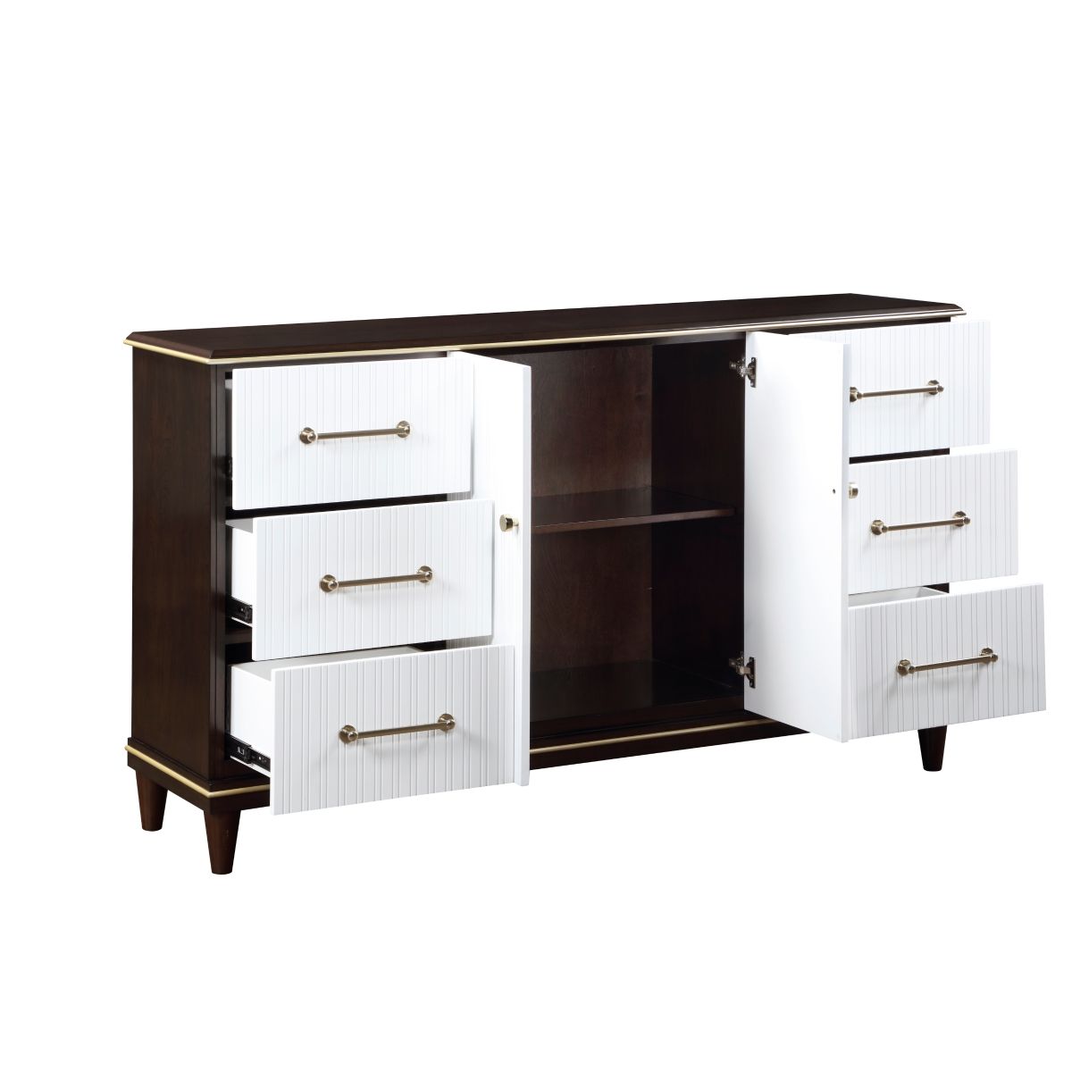 Niles - Dresser - White / Cherry