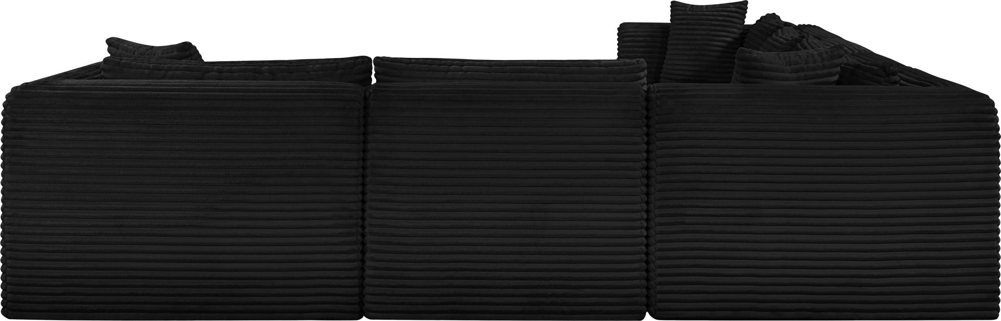 Shaggy - 7 Piece Modular U-Shaped Sectional With Ottoman