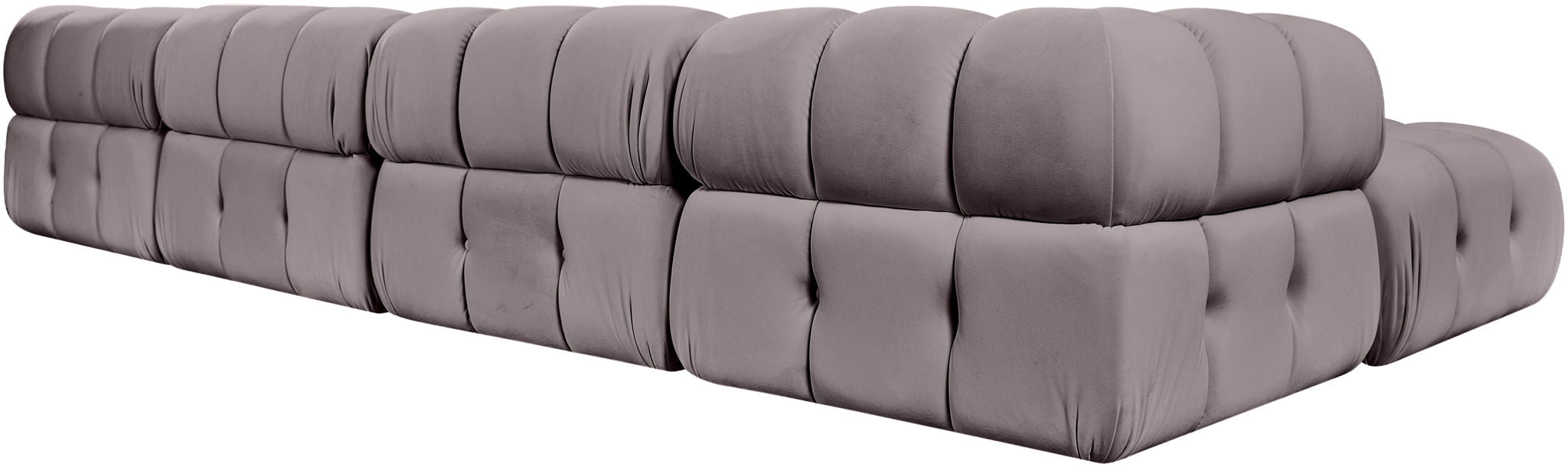 Orin - Velvet 6 Piece Modular Double Chaise Sectional