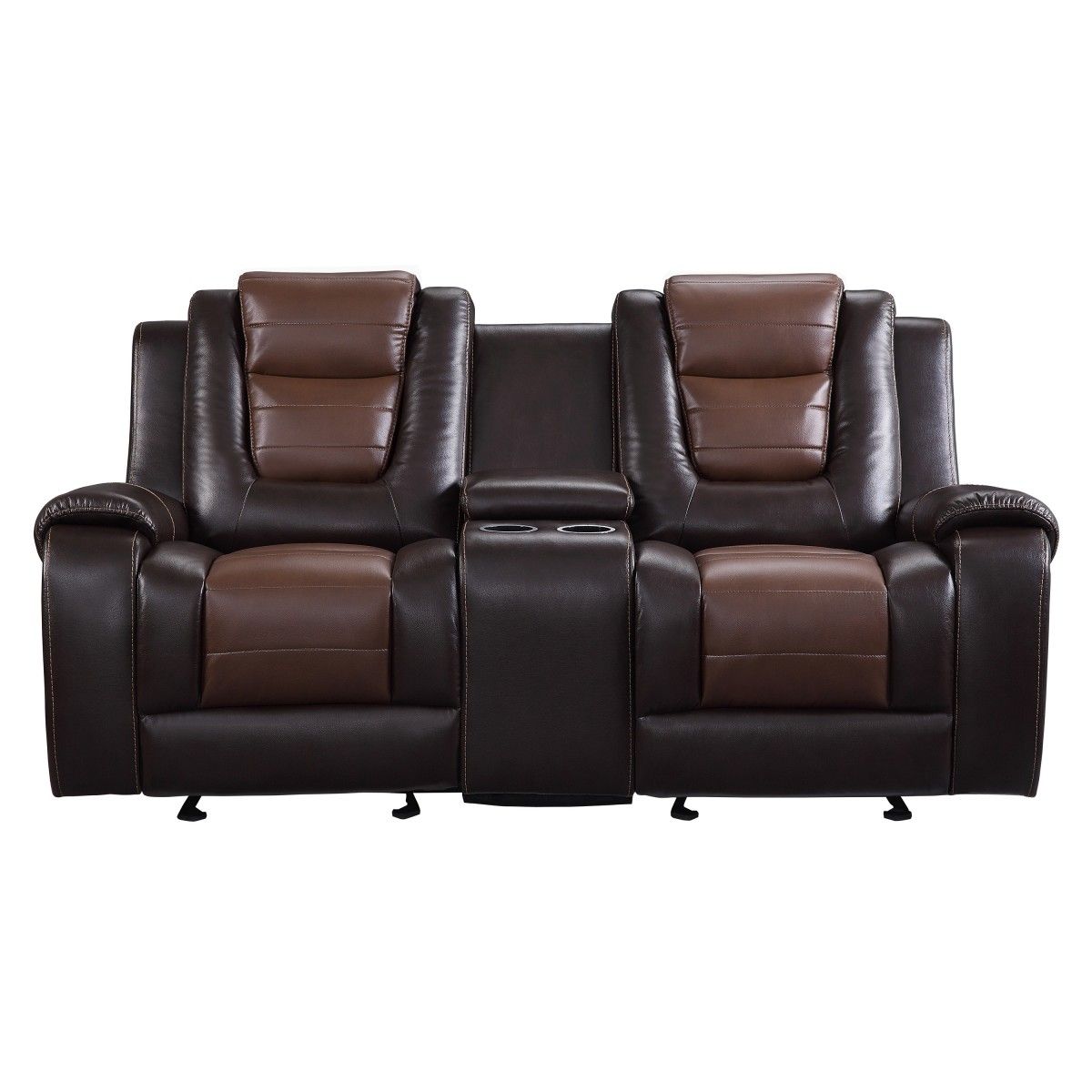 Briscoe - Double Glider Reclining Loveseat With Center Console