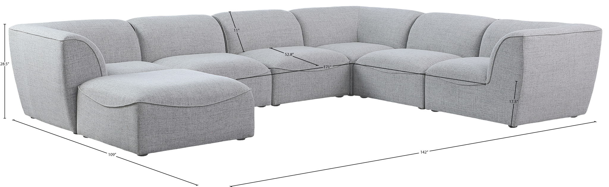 Miramar - 7 Piece Modular Sectional