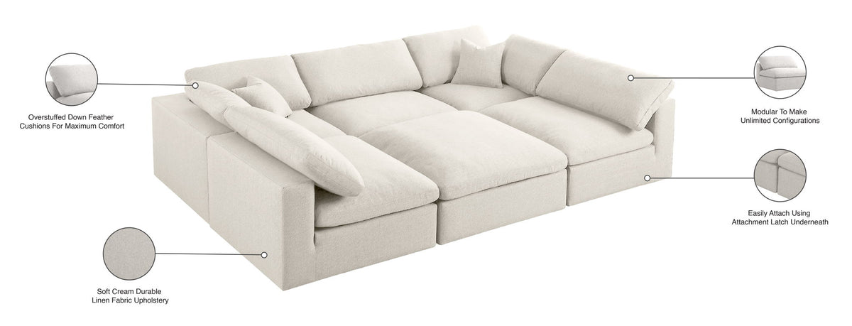 Serene - 6 Piece Modular Sectional