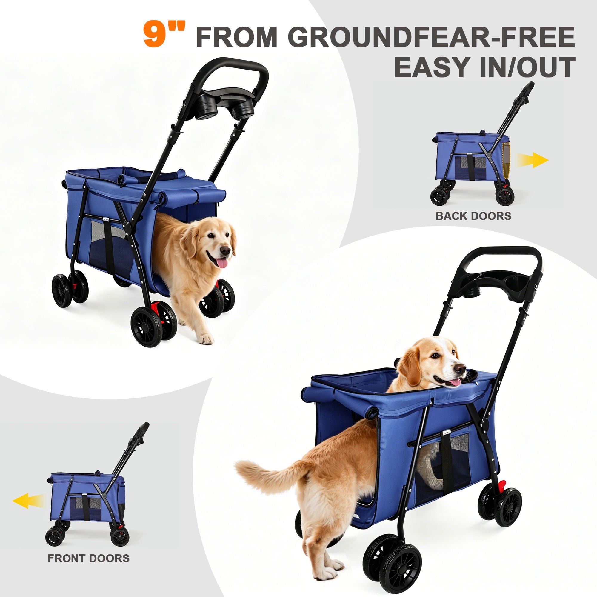 Pet Stroller For Small / Medium Pets