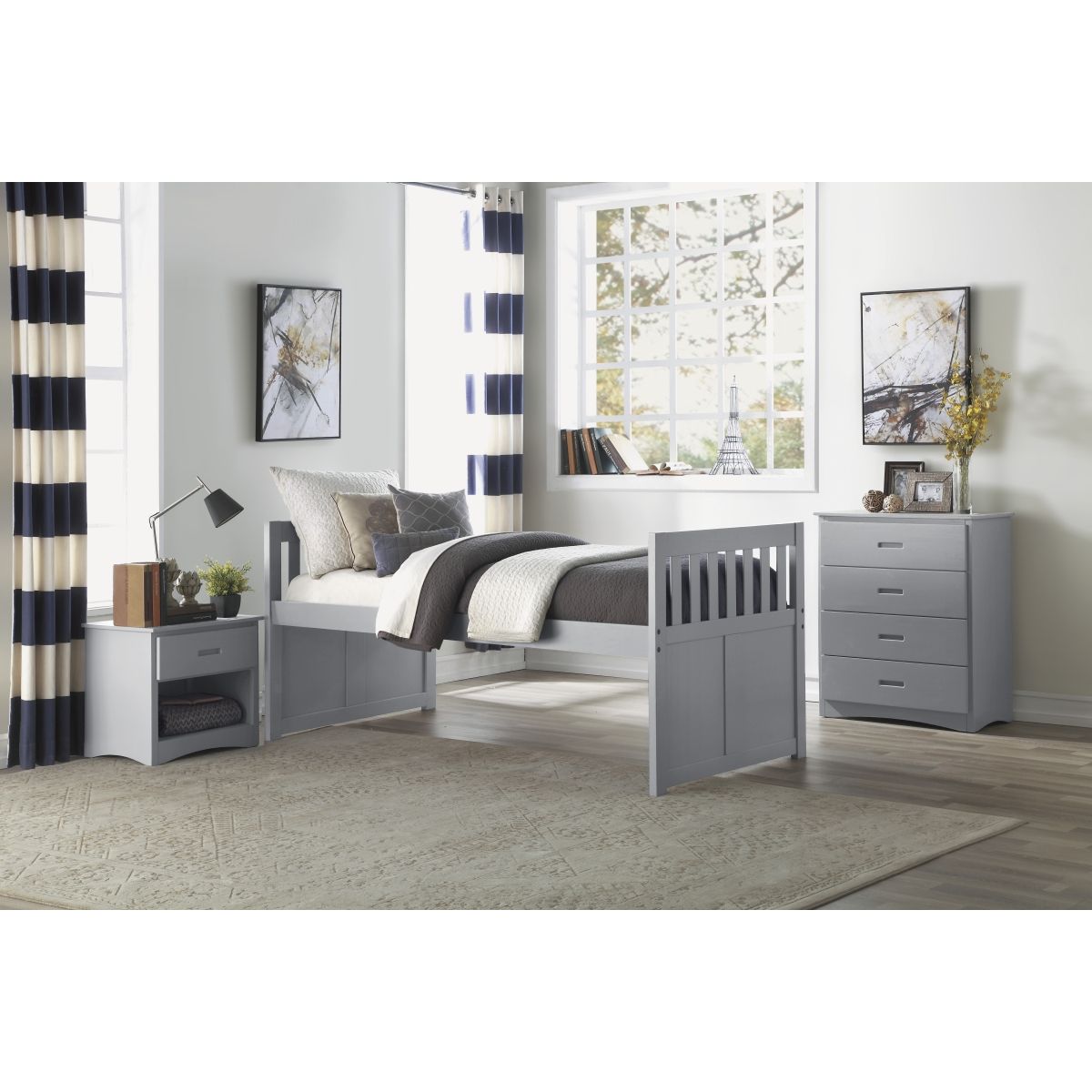 Orion - Nightstand - Gray
