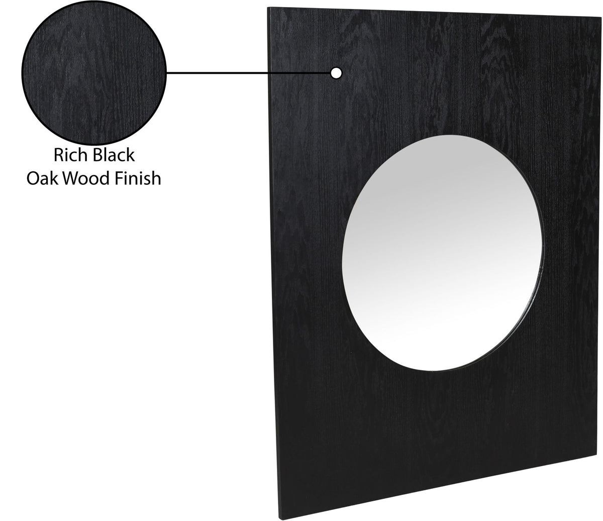 Optic - Oak Wood Frame Mirror