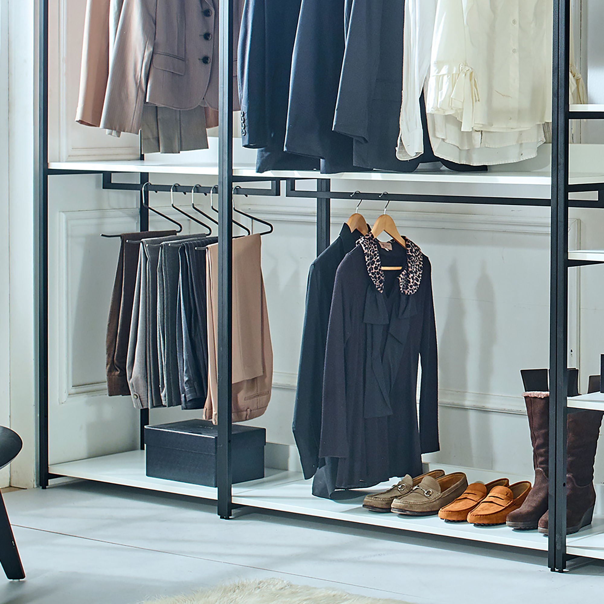 Fiona - Freestanding Walk-In Closet System - White