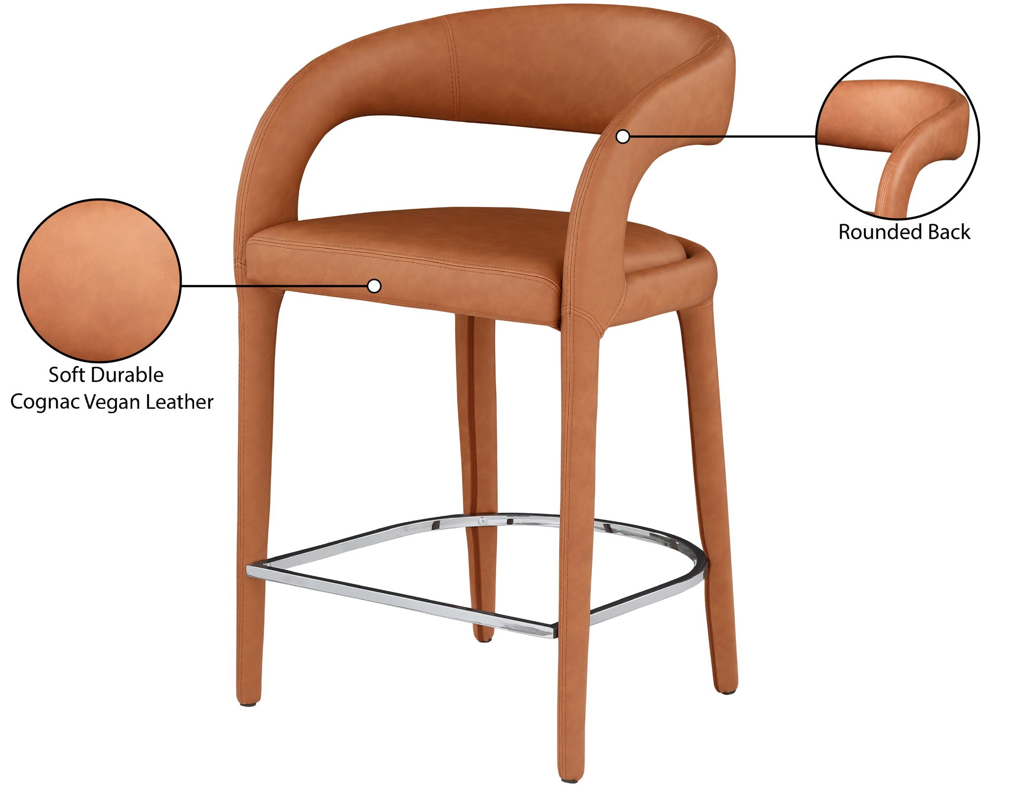 Sylvester - Stool - Cognac