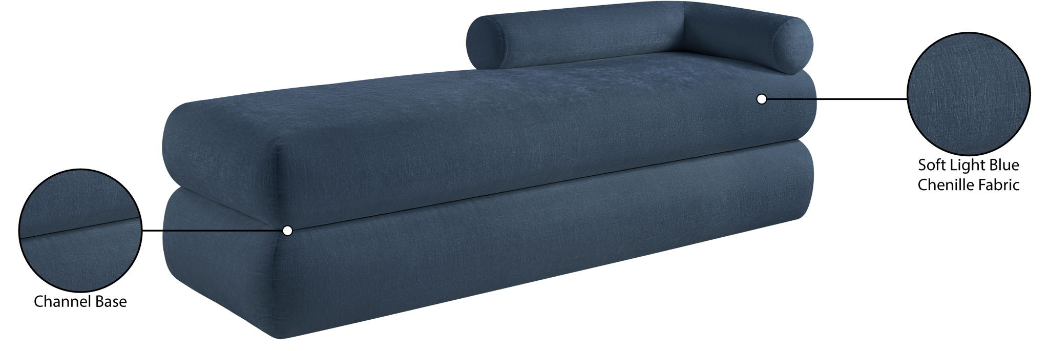 Kennedy - Chenille Bench
