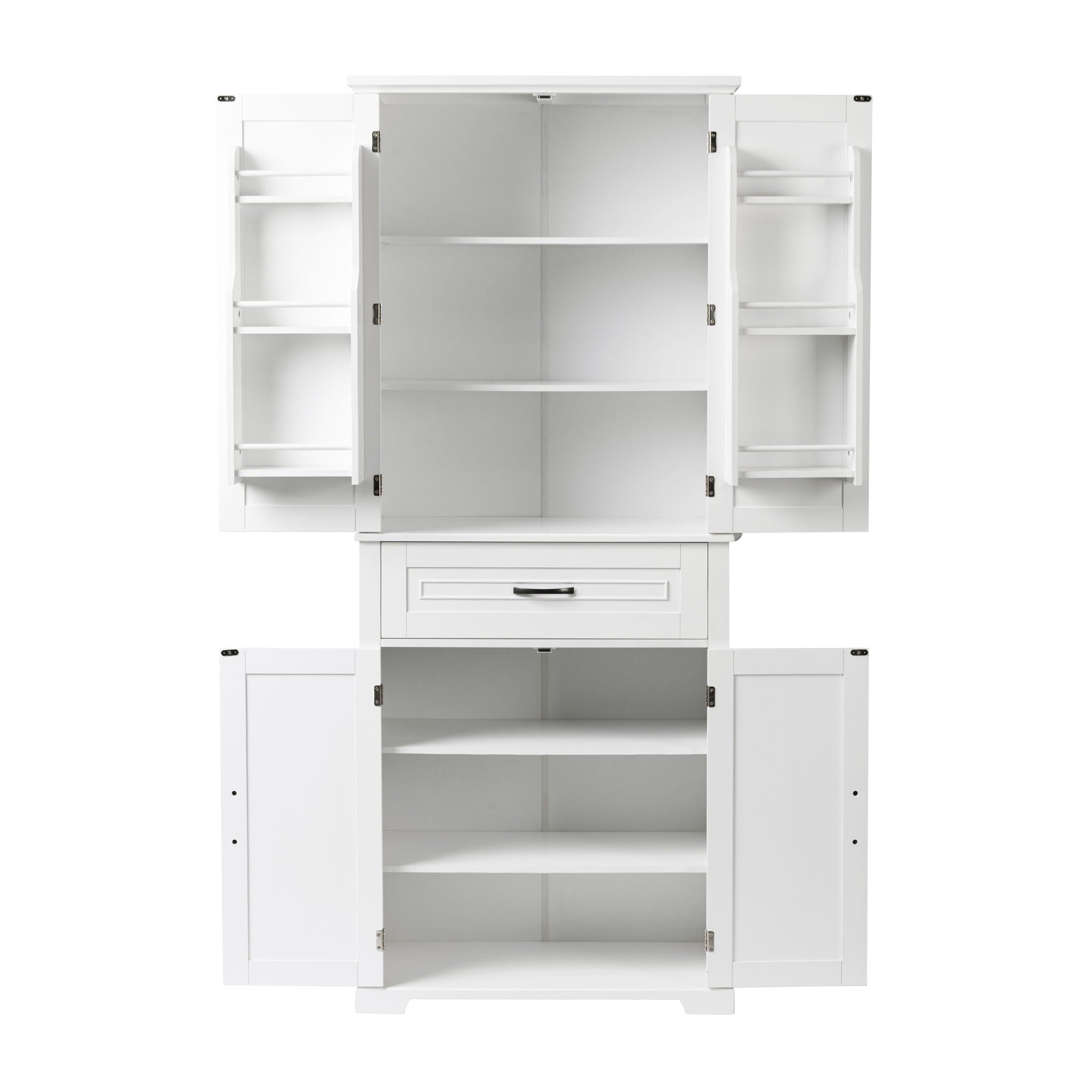 Bathroom Storage Cabinet With Doors And Drawer, Adjustable Shelf