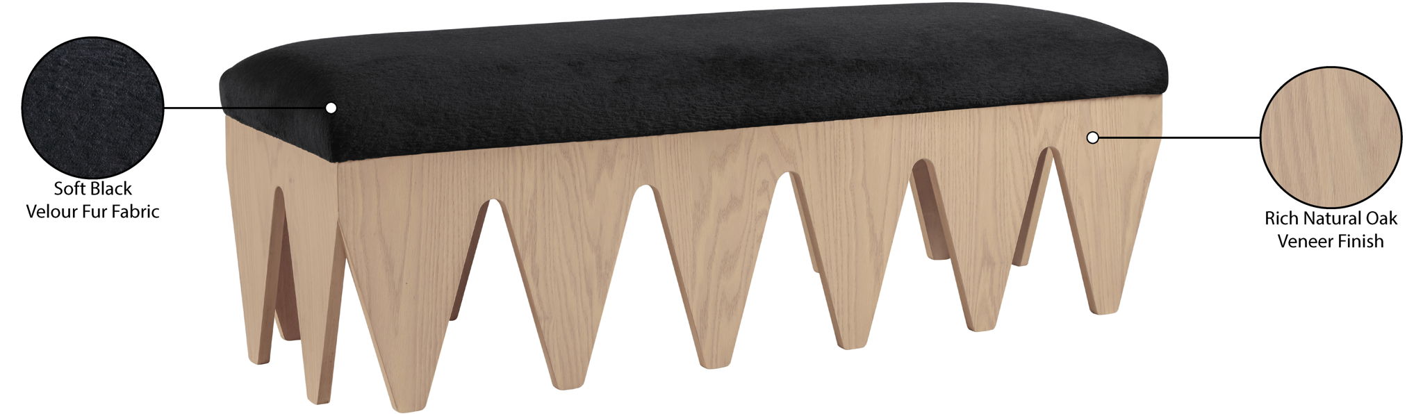 Altair - Bench - Light Brown Base