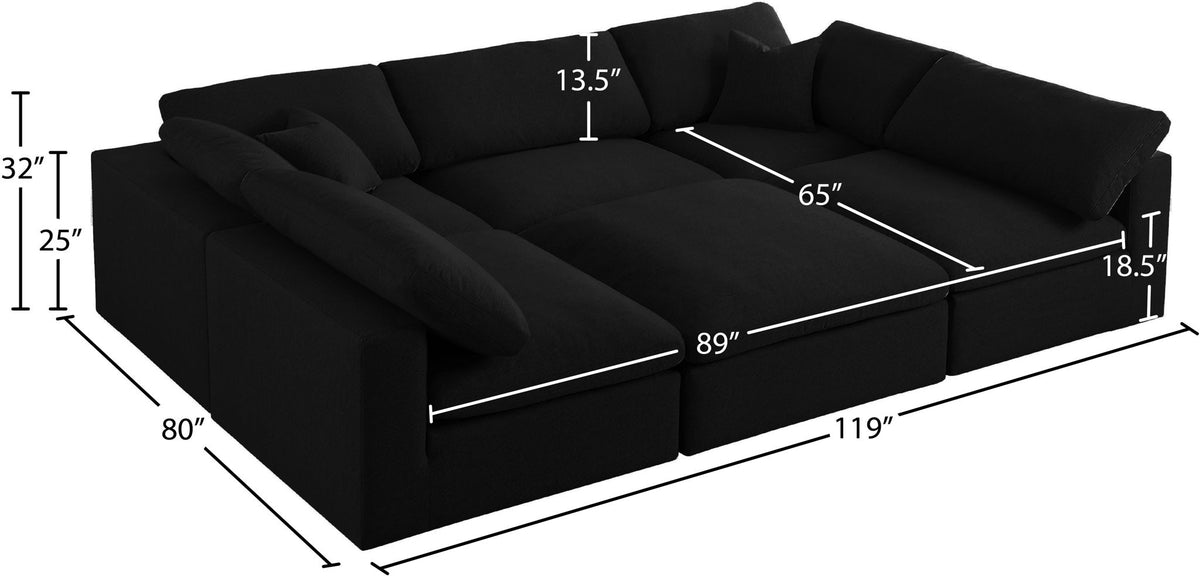 Serene - 6 Piece Modular Sectional