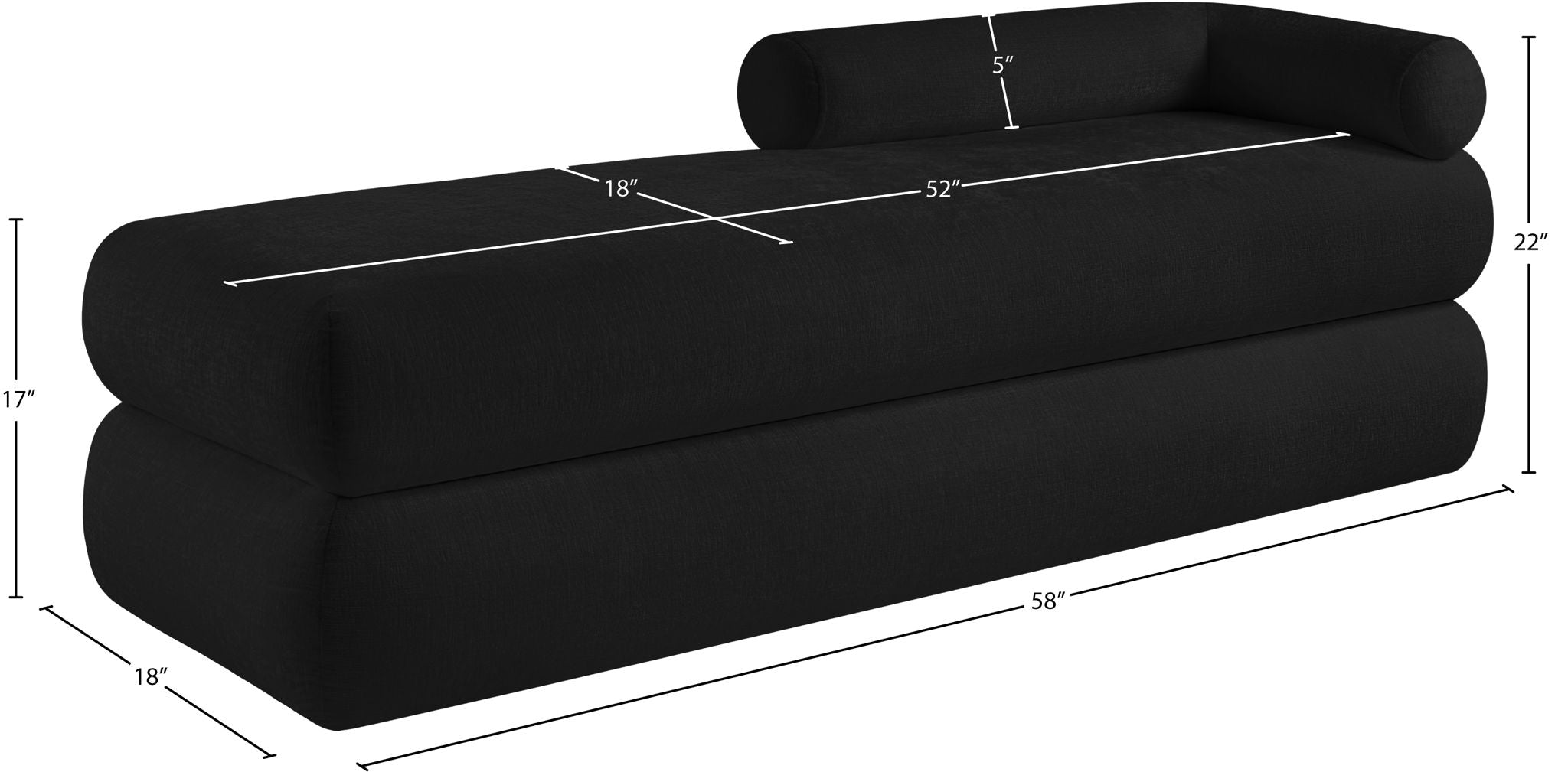 Kennedy - Chenille Bench