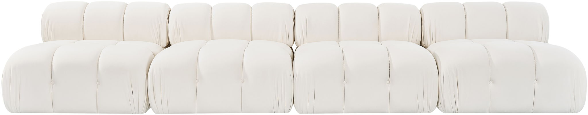 Orin - Velvet 4 Piece Modular Sofa
