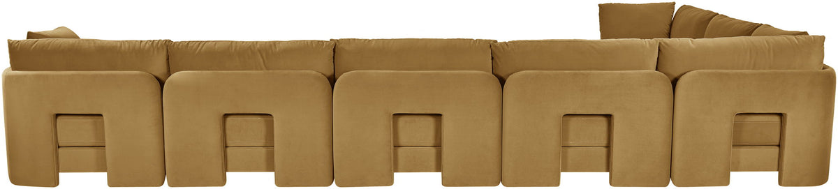 Hammond - Velvet Performance Fabric Upholstered 7 Piece Sectional