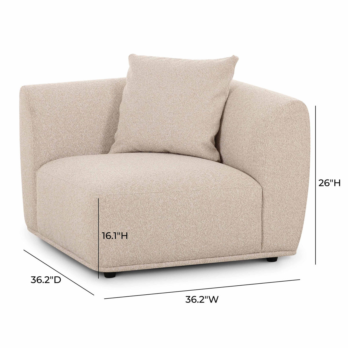 Sylvie - Corner Chair - Cream