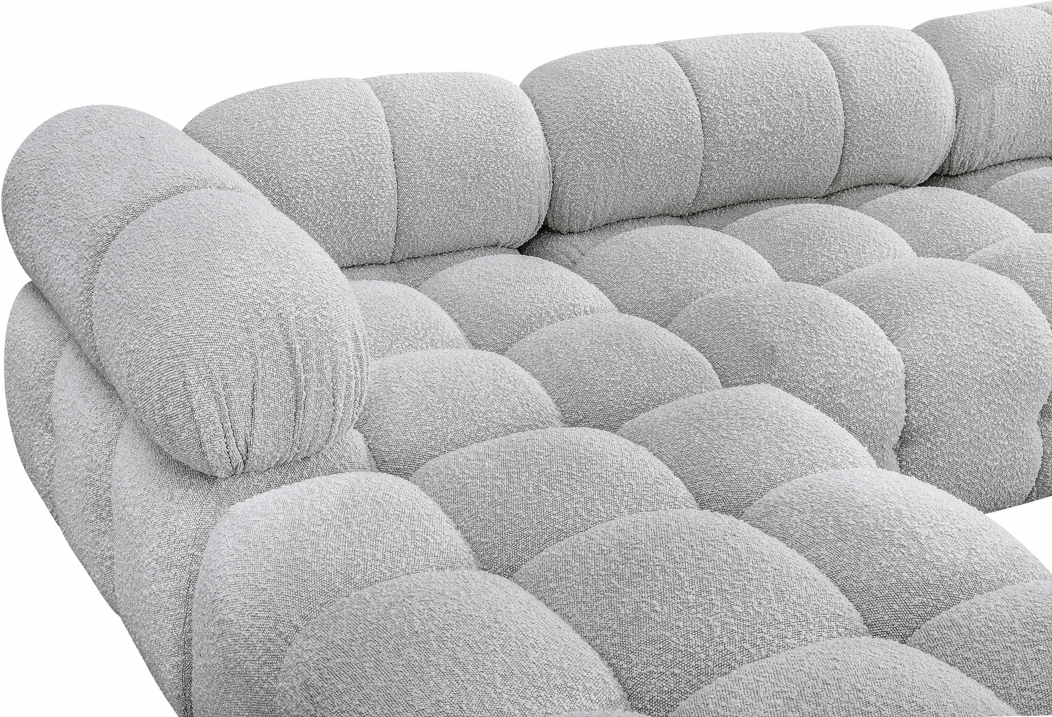 Ames - 7 Piece Fabric Modular U-Shaped Sectional