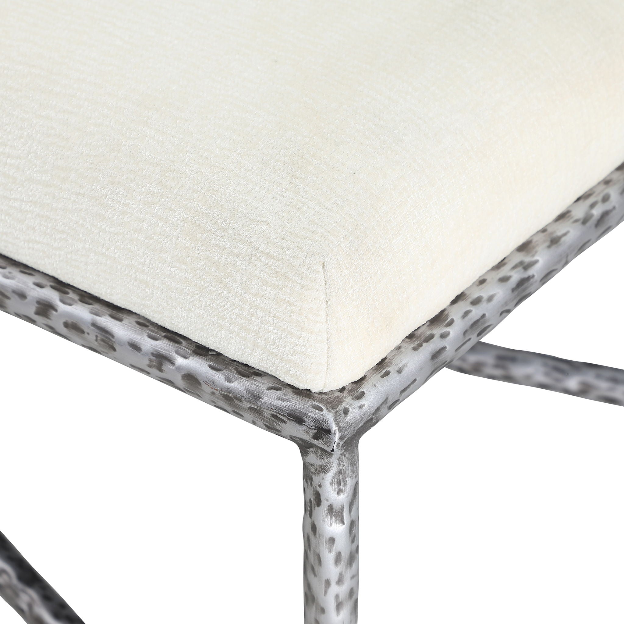 Valley - Bench With Silver Frame