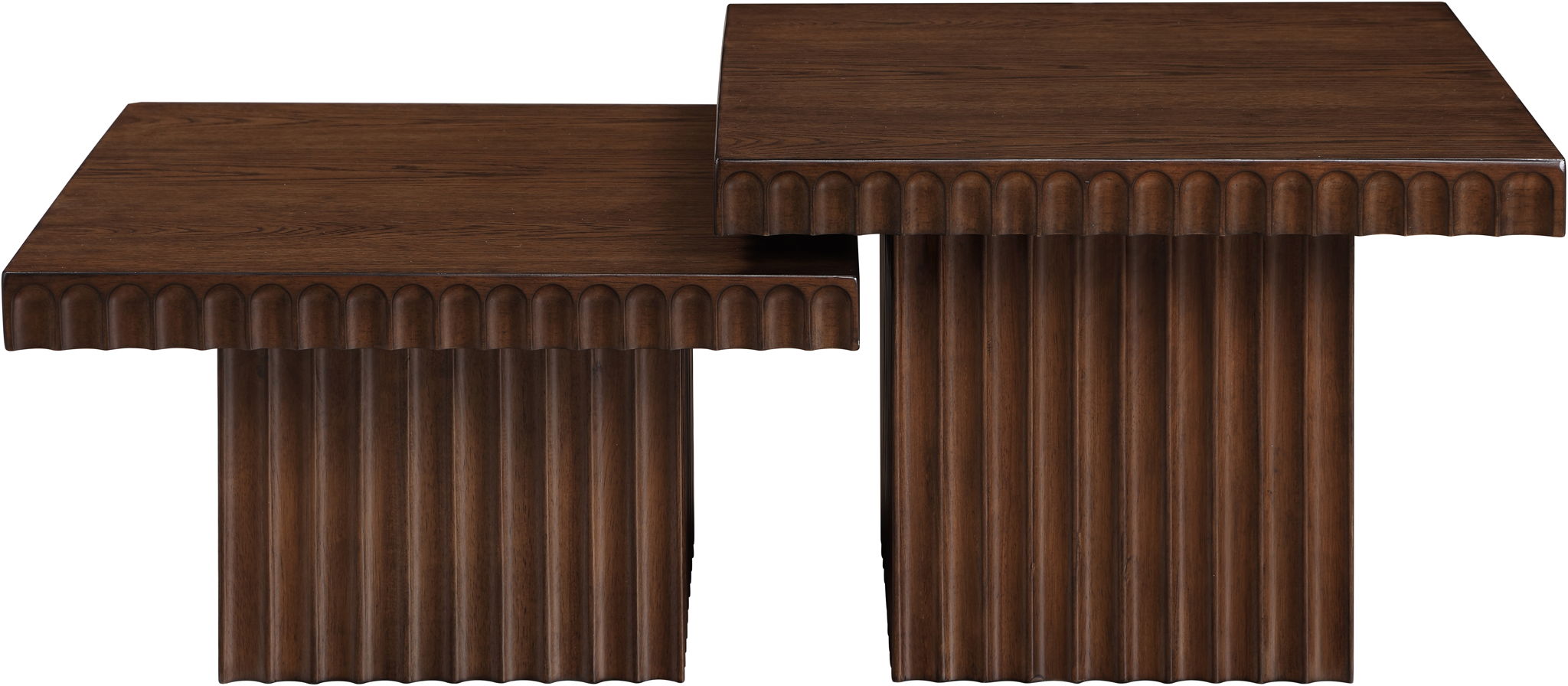 Spencer - 15" Oak Veneer 2 Piece Coffee Table