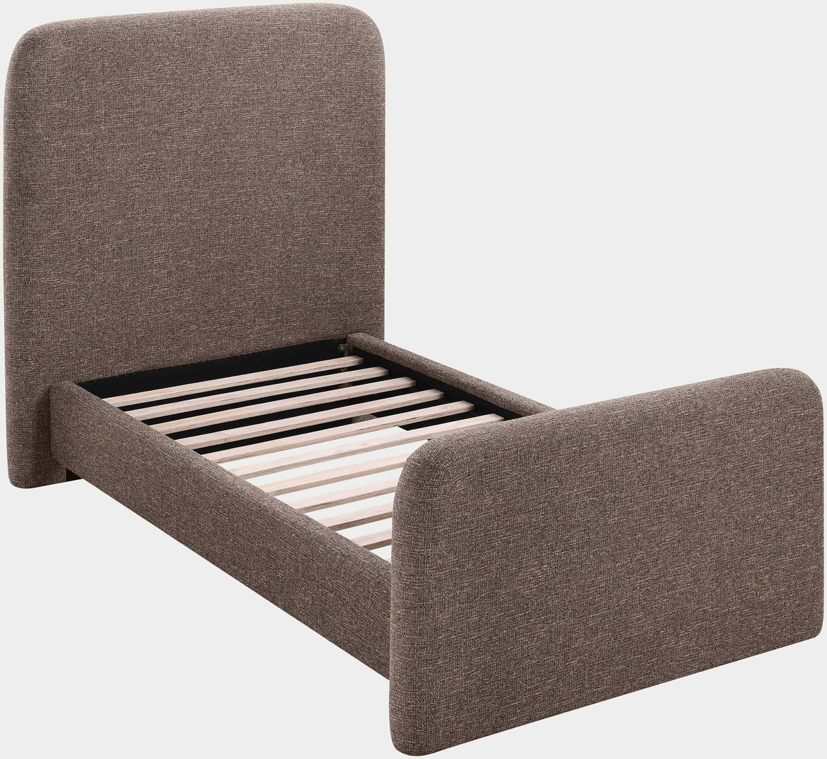 Fira - Linen Textured Fabric Upholstered Bed
