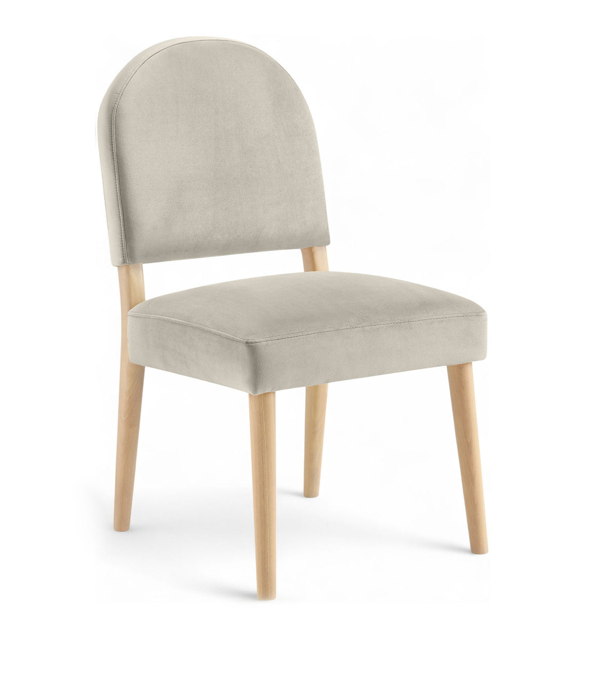 Varinelle - Velvet Dining Chair (Set of 2) - Natural Frame