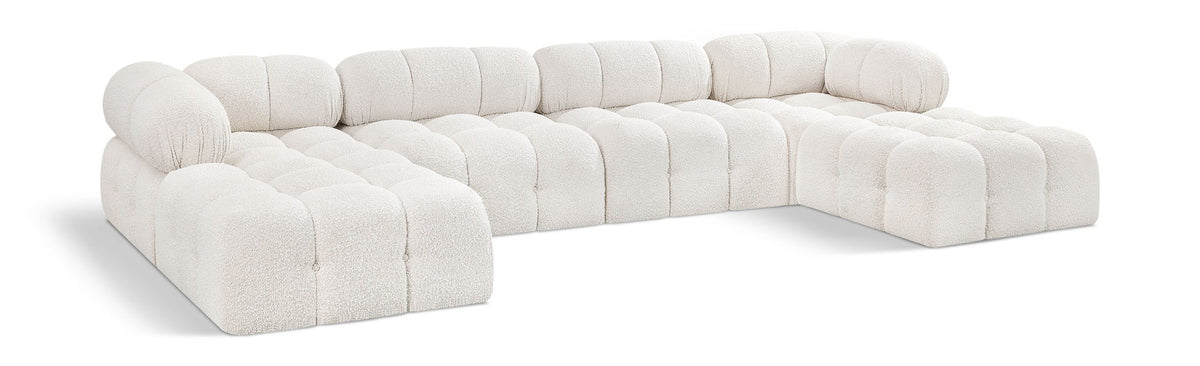 Ames - 6 Piece Fabric Modular U-Shaped Sectional