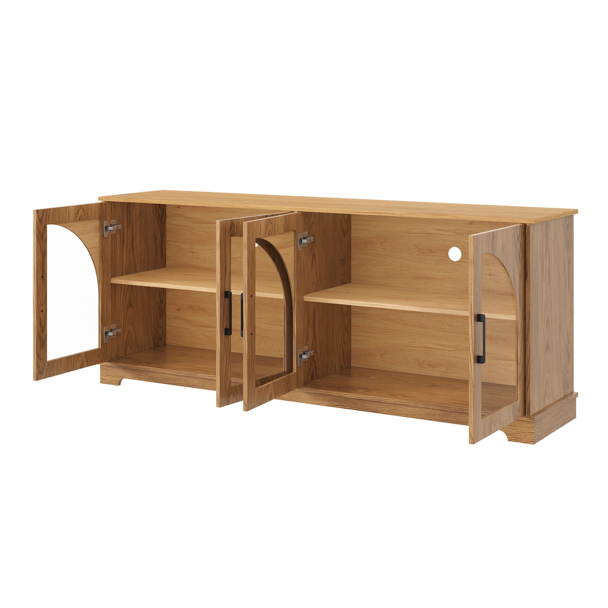 TV Stand With Semi Arched Doors